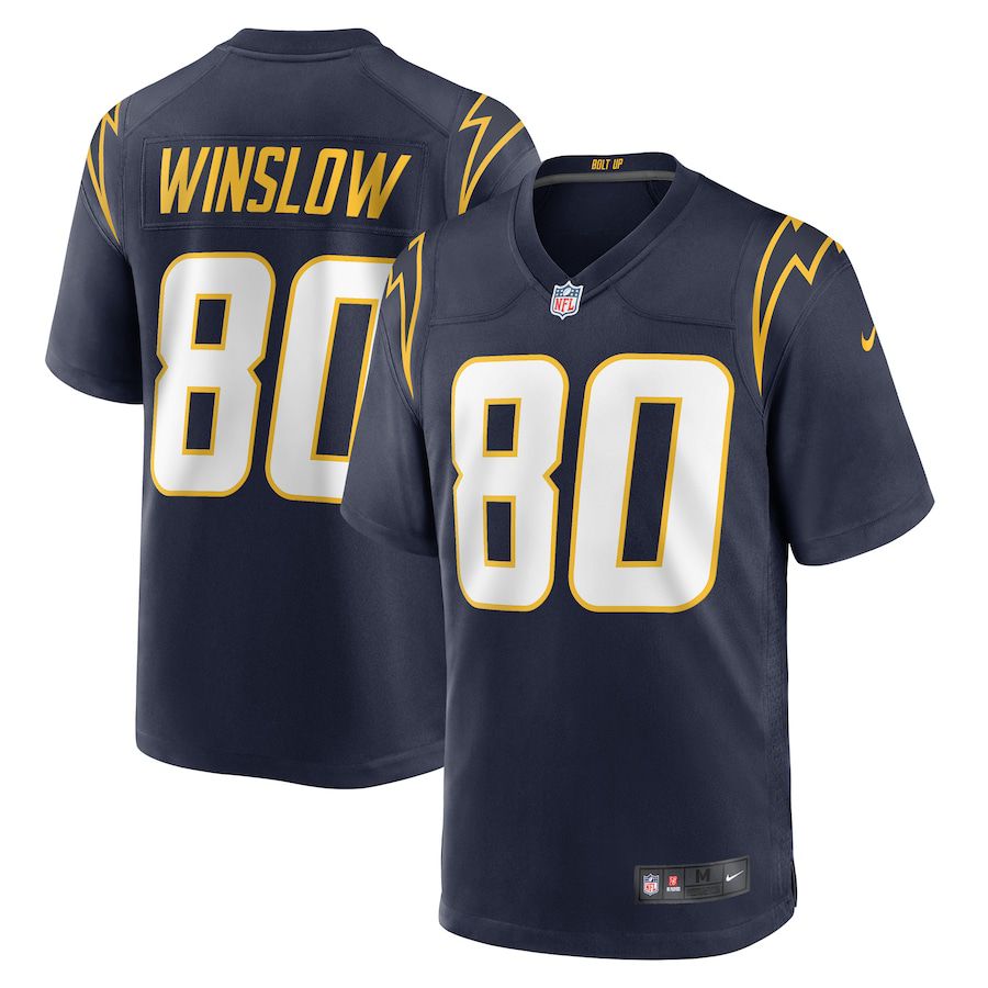 Men Los Angeles Chargers 80 Kellen Winslow Nike Navy Retired Player NFL Jersey